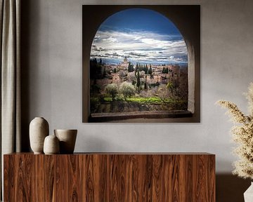 View of Alhambra Granada Spain by Marco Rutten