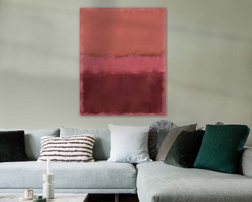 Warm pink and brown. Abstract painting in soft colors. by Dina Dankers