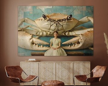 The girl and the surreal symmetry of the crab by Skyfall