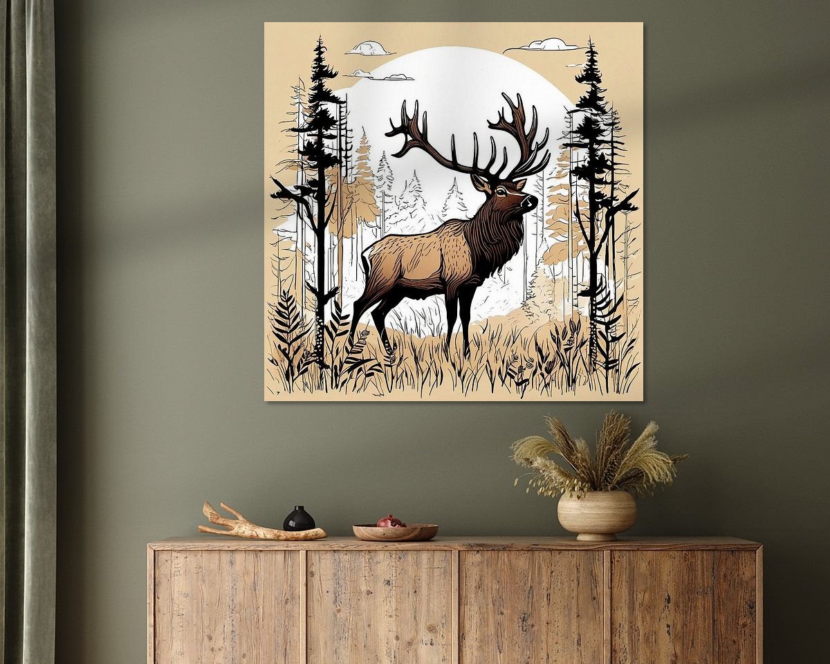 Example of the artwork in a room
