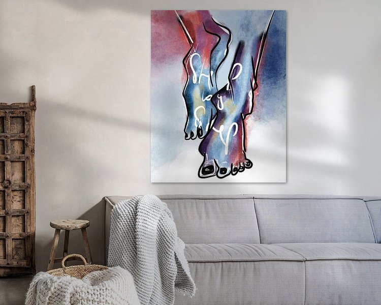 Example of the artwork in a room
