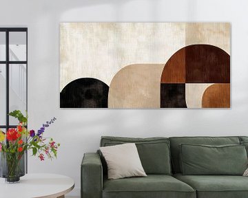 Geometrische Vormen in Warm Bruin van Studio BB