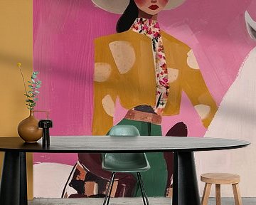 Amazon, colourful portrait by Carla Van Iersel