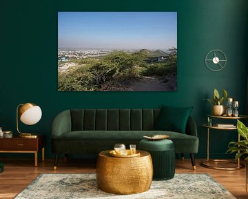 Vue panoramique sur Bhuj et ses collines sur Frank Photos