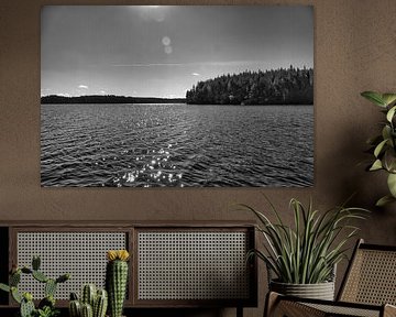 Lever de soleil sur un lac en Suède, à l'aube sur Martin Köbsch