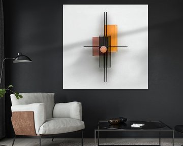 Geometrische visie - hedendaags evenwicht van Klaus Tesching - Art-AI