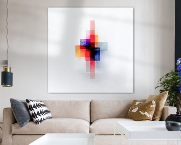 Hedendaagse kleurenenergie - toekomstgerichte dynamiek van Klaus Tesching - Art-AI