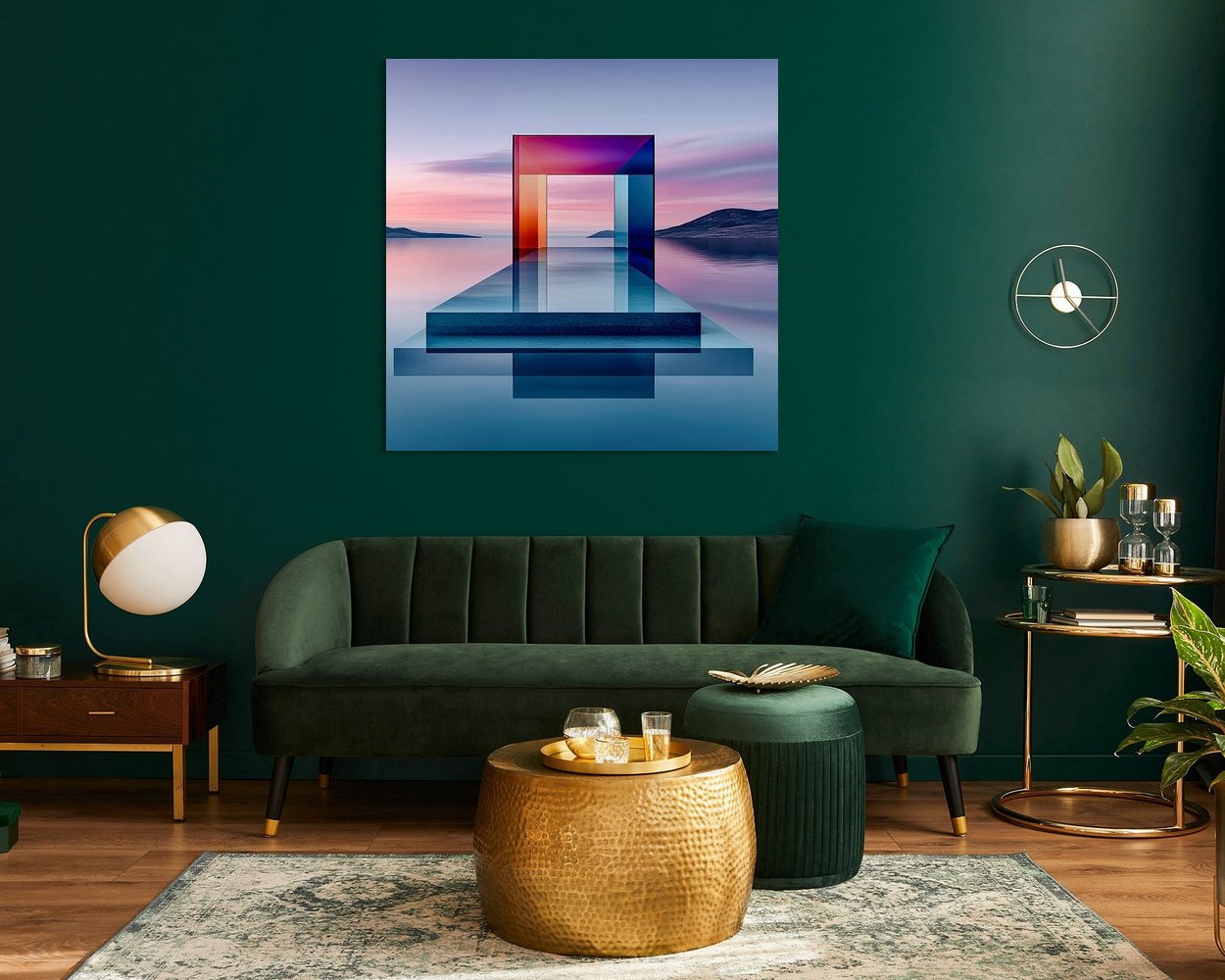 Example of the artwork in a room