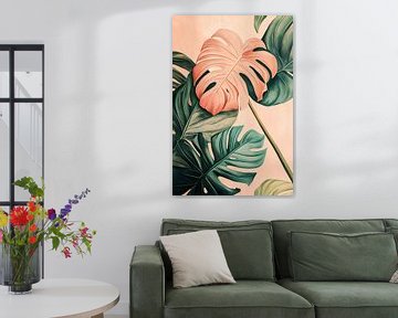 Monstera in Pastel iv van Studio BB