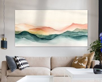 Zonsopkomst in de Bergen ii van Studio BB