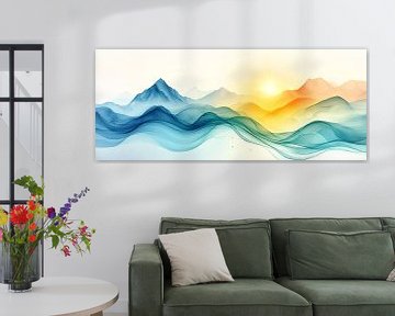 Abstract Berglandschap in 't Gouden Uurtje van Studio BB