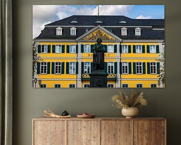 Oud postkantoor Bonn met standbeeld van Beethoven van Oliver März
