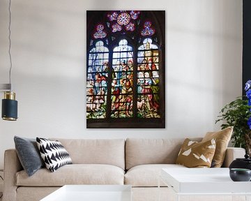 Notre Dame in Epine, stained glass windows van Jan Fritz