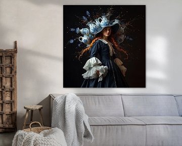 The milkmaid old master new master. by J.a Dijkstra