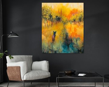 Vos in de ochtendzon van Dream Drip