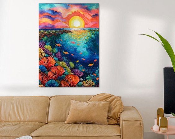 Example of the artwork in a room