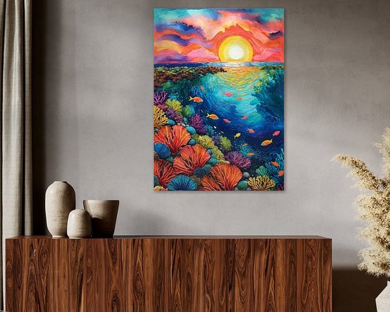 Example of the artwork in a room