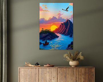 Galápagoseilanden Zonsondergang van MIROKKU