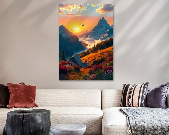 Example of the artwork in a room