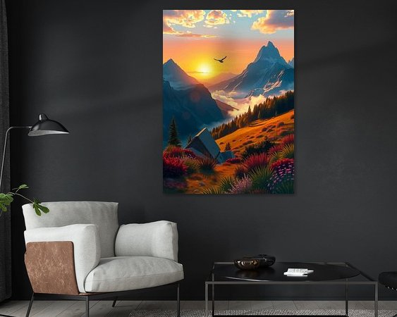 Example of the artwork in a room