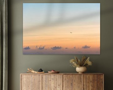 Vogel bei Sonnenaufgang von Xulé Bogers