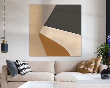 Modern retro. Abstracte en geometrische vormen nr. 3 van Dina Dankers