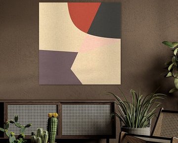 Modern retro. Abstracte en geometrische vormen nr. 4 van Dina Dankers