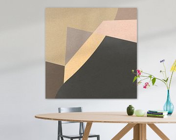 Modern retro. Abstracte en geometrische vormen nr. 5 van Dina Dankers