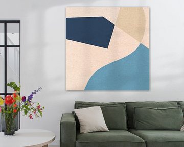 Modern retro. Abstracte en geometrische vormen nr. 7 van Dina Dankers