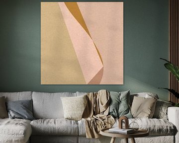 Modern retro. Abstracte en geometrische vormen nr. 10 van Dina Dankers