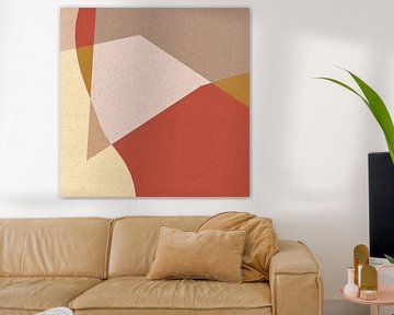 Modern retro. Abstracte en geometrische vormen nr. 12 van Dina Dankers