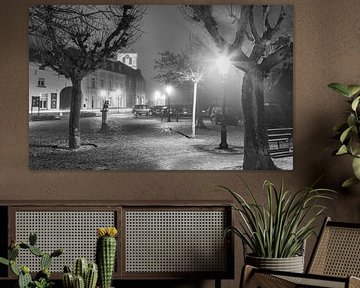 Brouwersplein Oud Geleen In De Mist van Ronald Massink