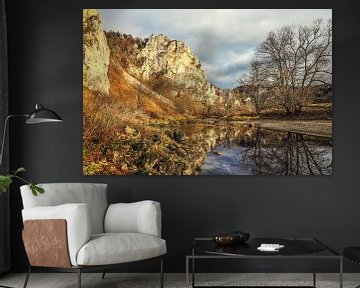 Donaukloofdal bij Fridingen an der Donau - Natuurpark Opper-Donau van BlattArt - Christine Horn
