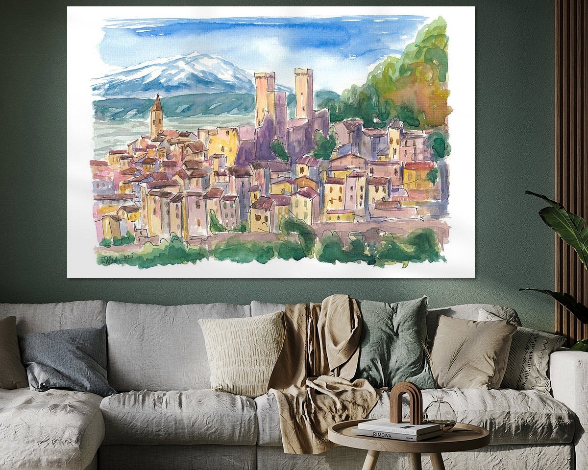 Example of the artwork in a room