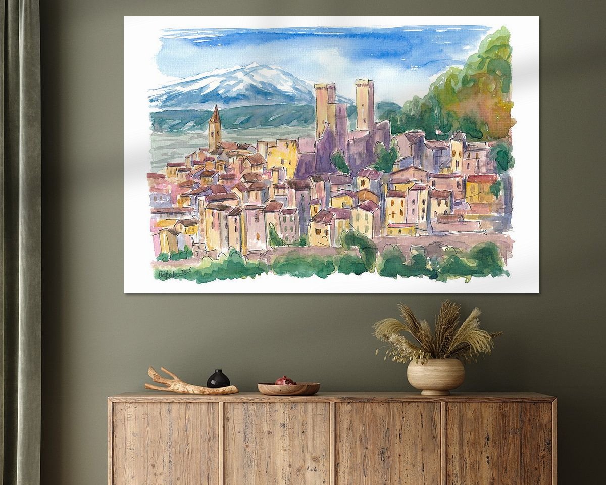 Example of the artwork in a room