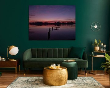 Sonnenuntergang am Paterswoldse Meer von Patricia Holthof