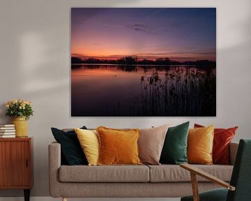 Sonnenuntergang am Paterswoldse Meer von Patricia Holthof
