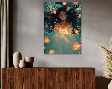 Orange Flower Goddess by Liv ter Riet