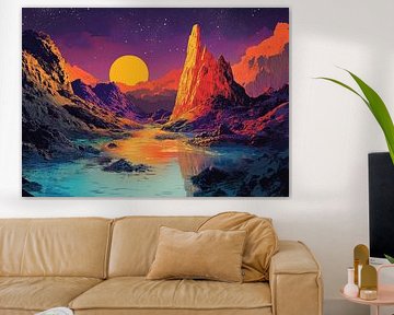 Psychedelic Landscape II by Liv ter Riet