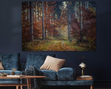 Herbstlicher Wald bei Stockach im Hegau von BlattArt - Christine Horn