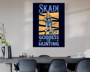 Skadi - godin van de jacht uit de Noorse mythologie van Pixelbull Design