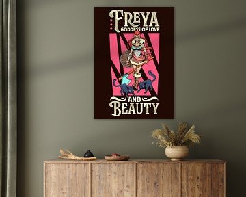 Freya - Noordse godin van liefde en schoonheid van Pixelbull Design