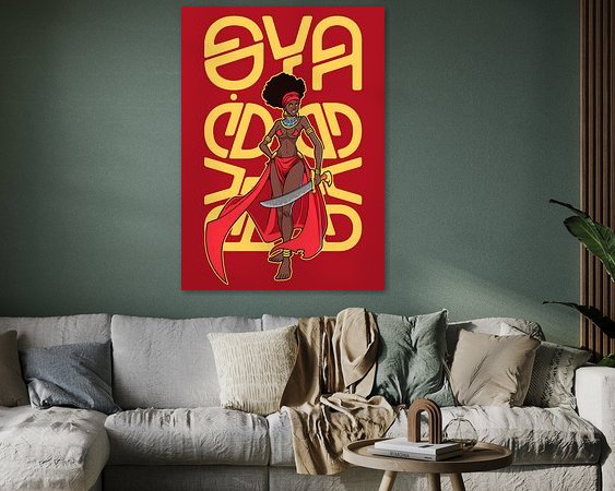 Example of the artwork in a room
