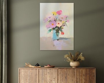 Flowers vase still life