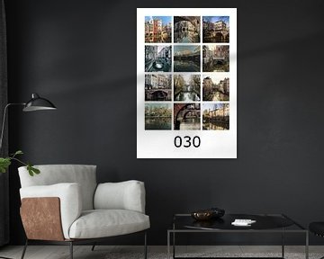 Foto collage van de Utrechtse Grachten | 030 van André Blom Fotografie Utrecht