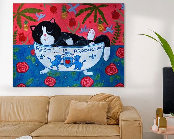 Example of the artwork in a room