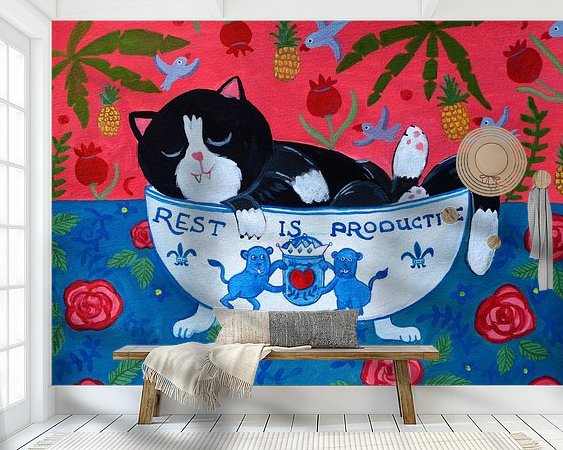 Example of the artwork in a room