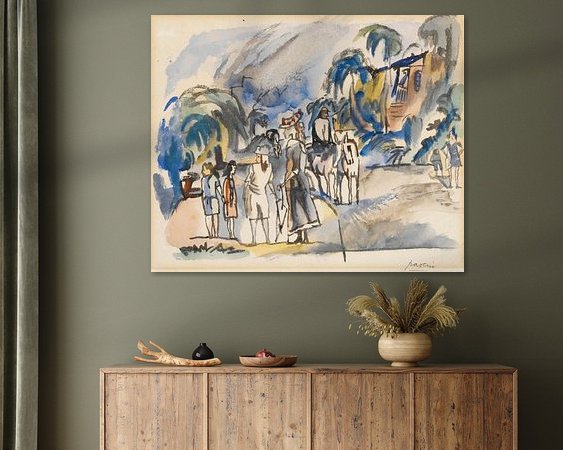 Example of the artwork in a room