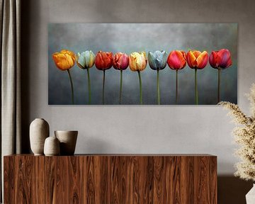 Tulpen Panorama van Preet Lambon
