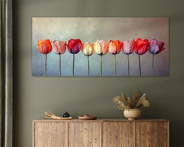 Tulpen Panorama van Preet Lambon